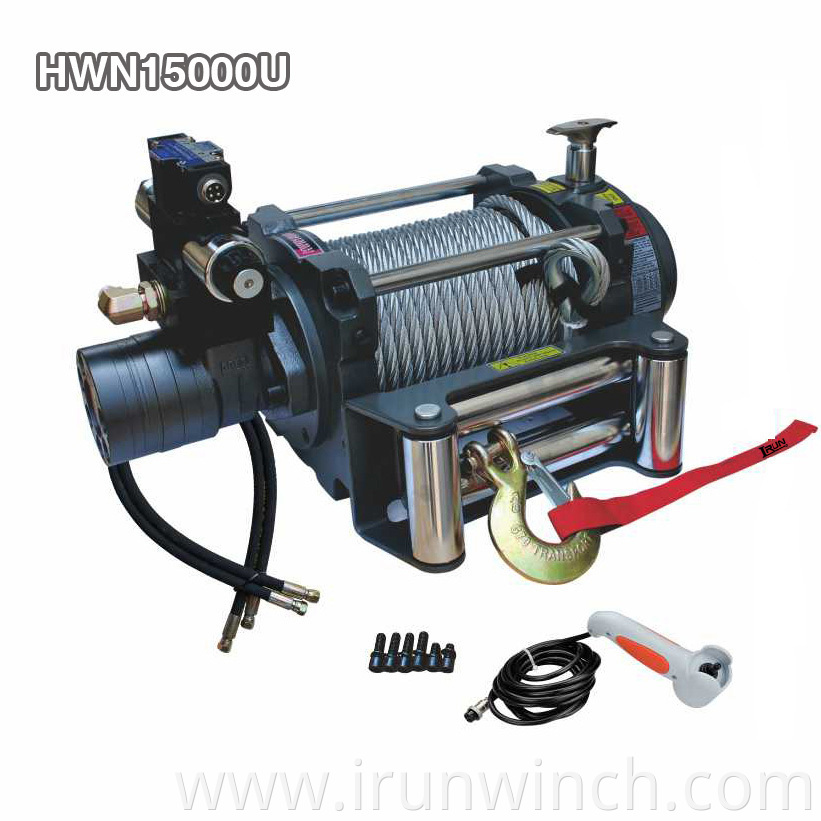 Hydraulic 4WD Winch 15000lbs For Truck